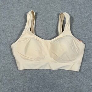 Truekind Daily Comfort Wirefree‎ Shaper Bra Womens Small Beige Light Support Bra